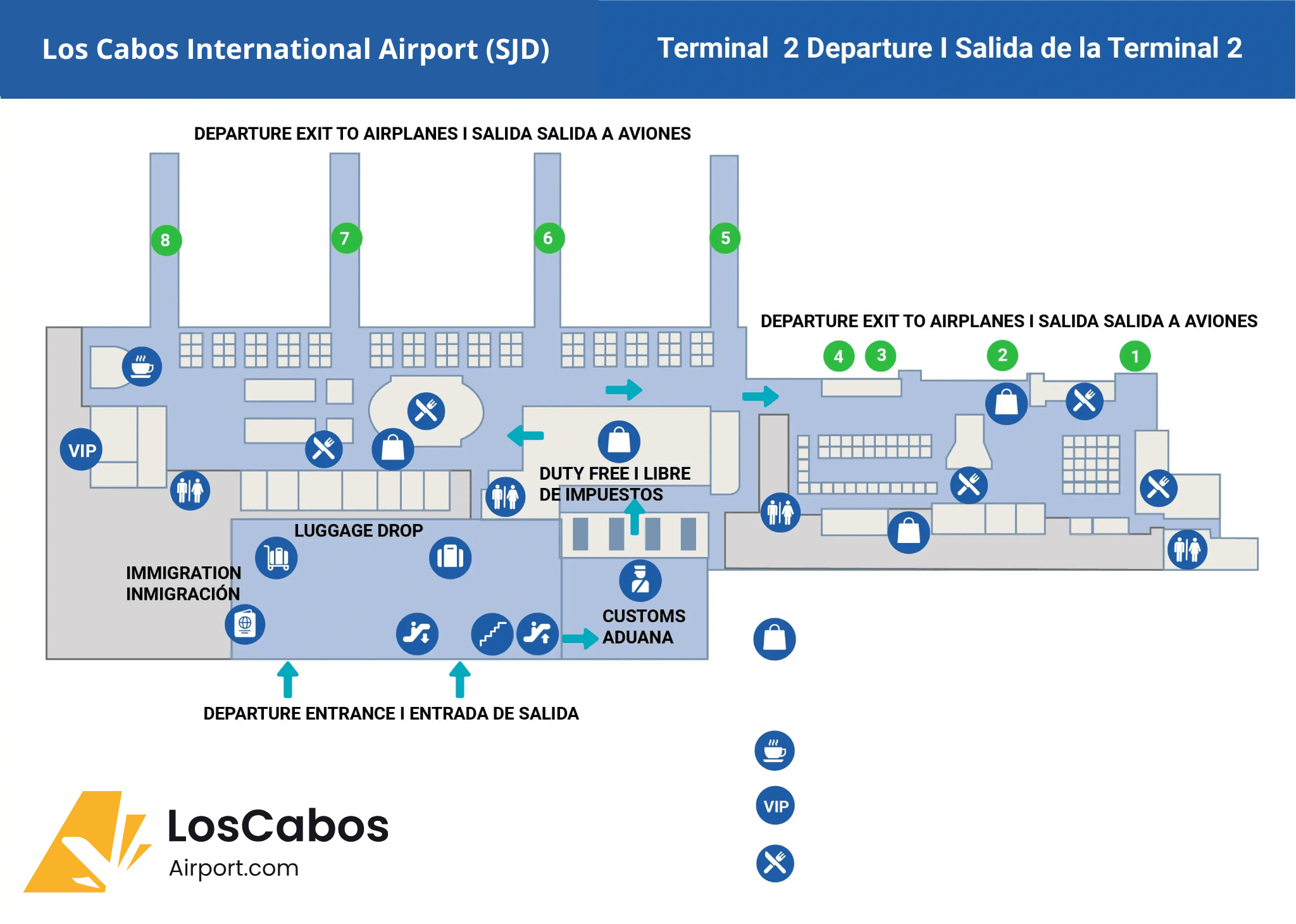 Map for Departures